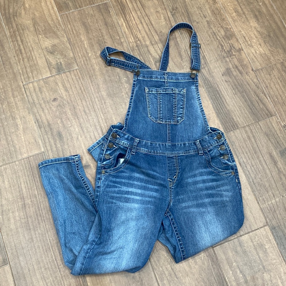 Skinny leg overalls